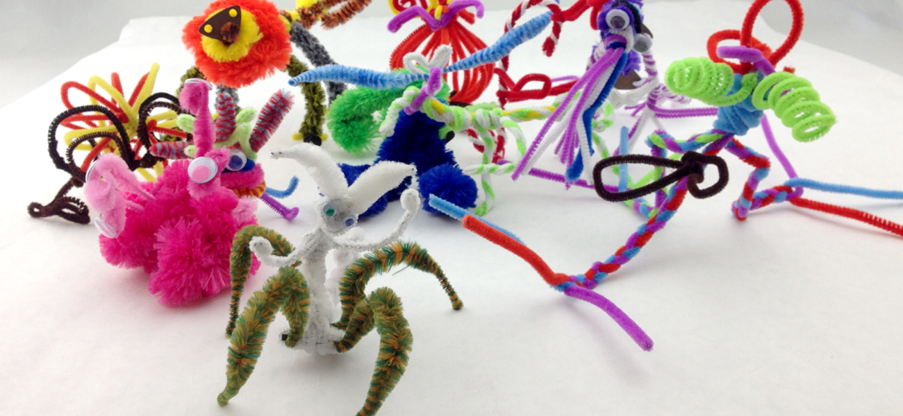 A few of the final pipe cleaner creations.