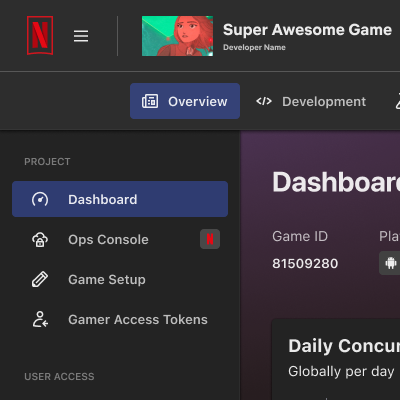 Netflix Games Workspace
